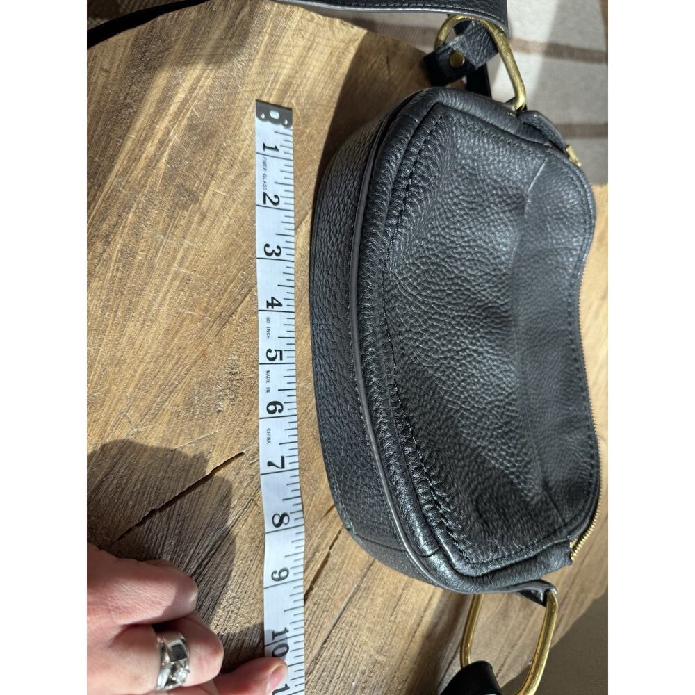 Fossil Camera Elle Crossbody Purse Medium Pebbled Leather Black - Picture 11 of 13